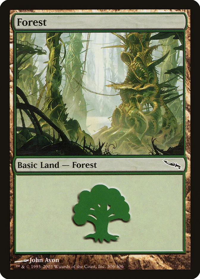 2003 Mirrodin Forest common #306 common card image