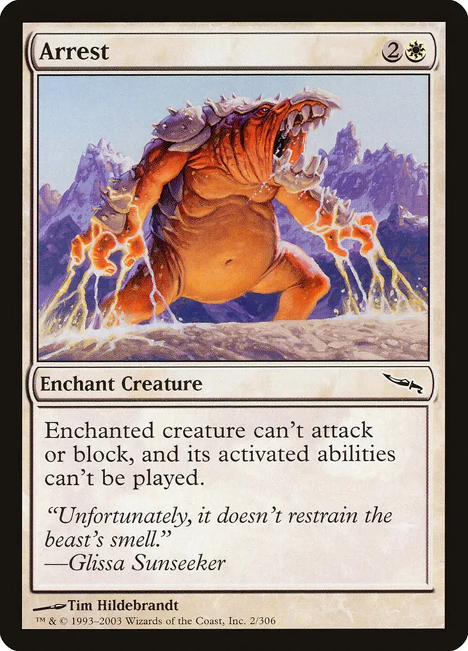 2003 Mirrodin Arrest common #2 common card image