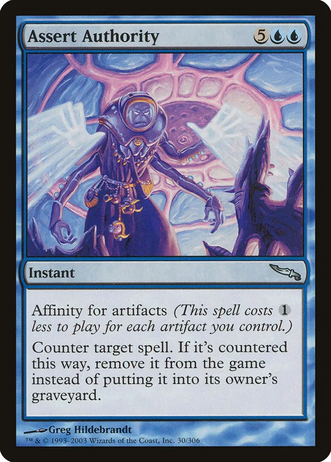 2003 Mirrodin Assert Authority uncommon #30 uncommon card image