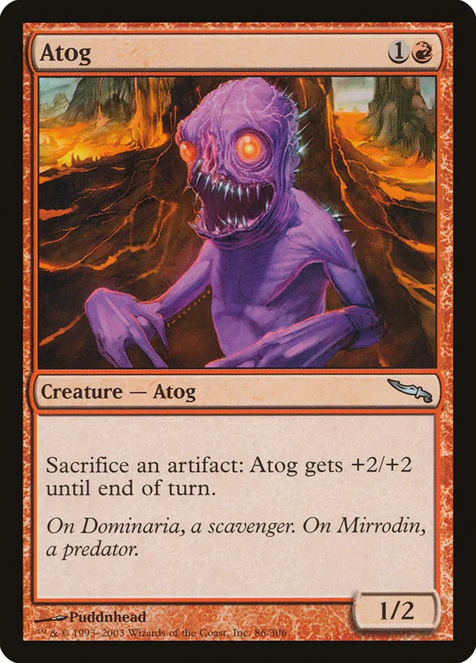 2003 Mirrodin Atog uncommon #86 uncommon card image