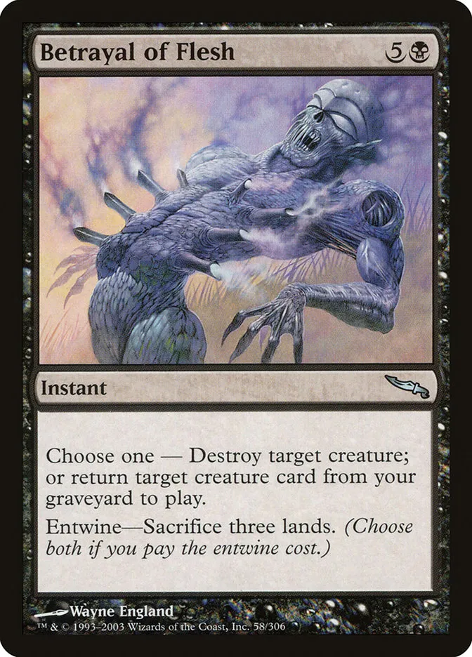 2003 Mirrodin Betrayal of Flesh uncommon #58 uncommon card image