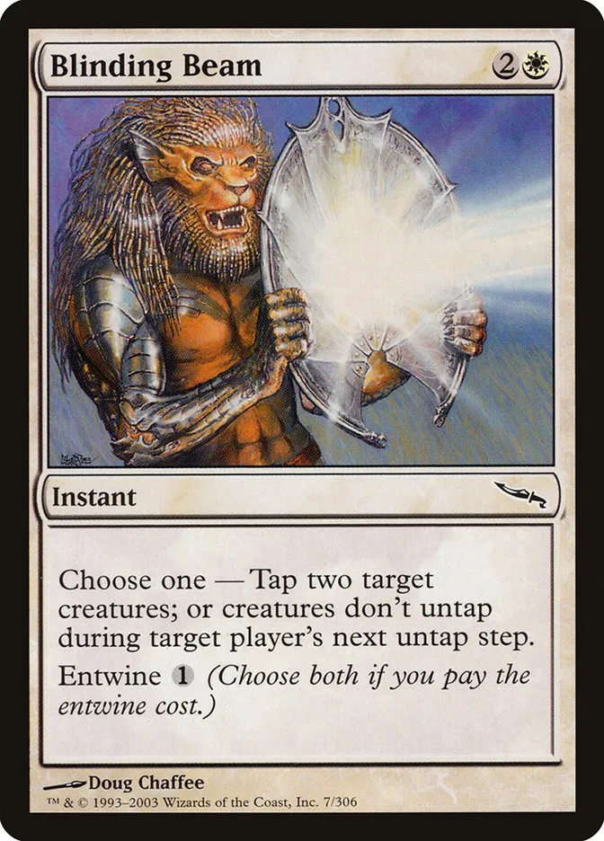 2003 Mirrodin Blinding Beam common #7 common card image