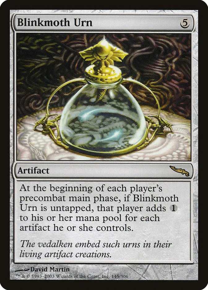 2003 Mirrodin Blinkmoth Urn #145 rare card image