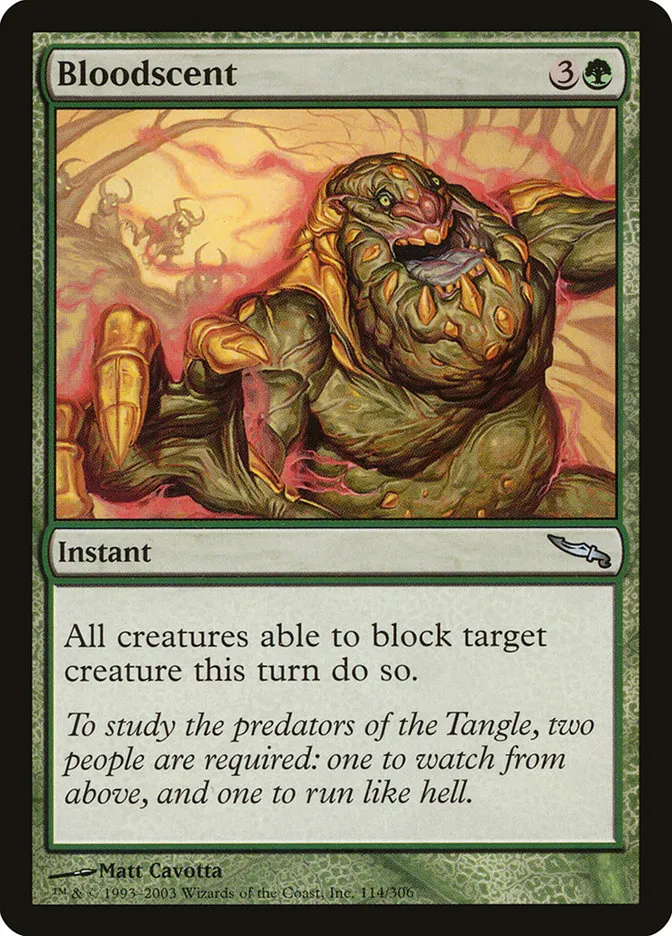 2003 Mirrodin Bloodscent #114 uncommon card image
