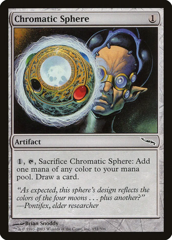 2003 Mirrodin Chromatic Sphere common #151 common card image