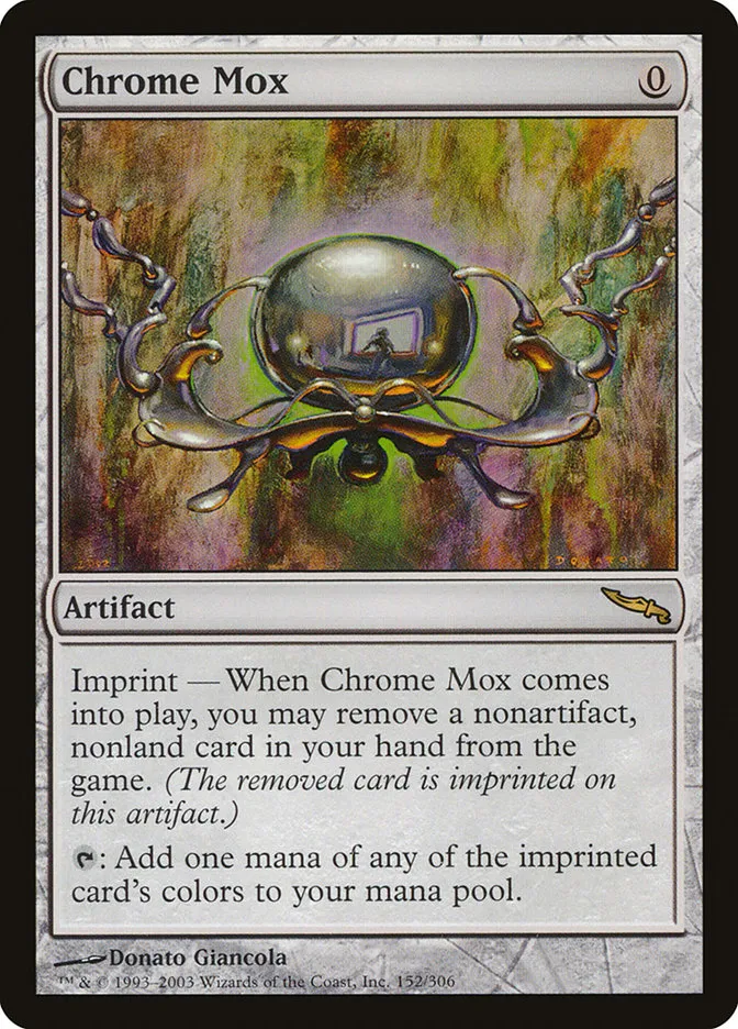 2003 Mirrodin Chrome Mox rare #152 rare card image