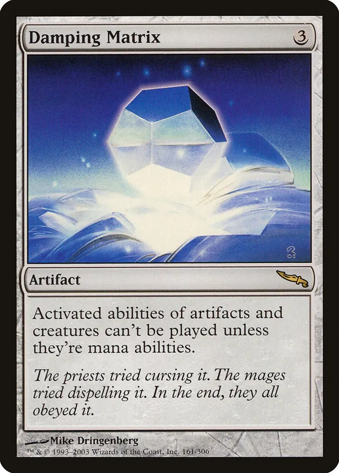 2003 Mirrodin Damping Matrix #161 rare card image