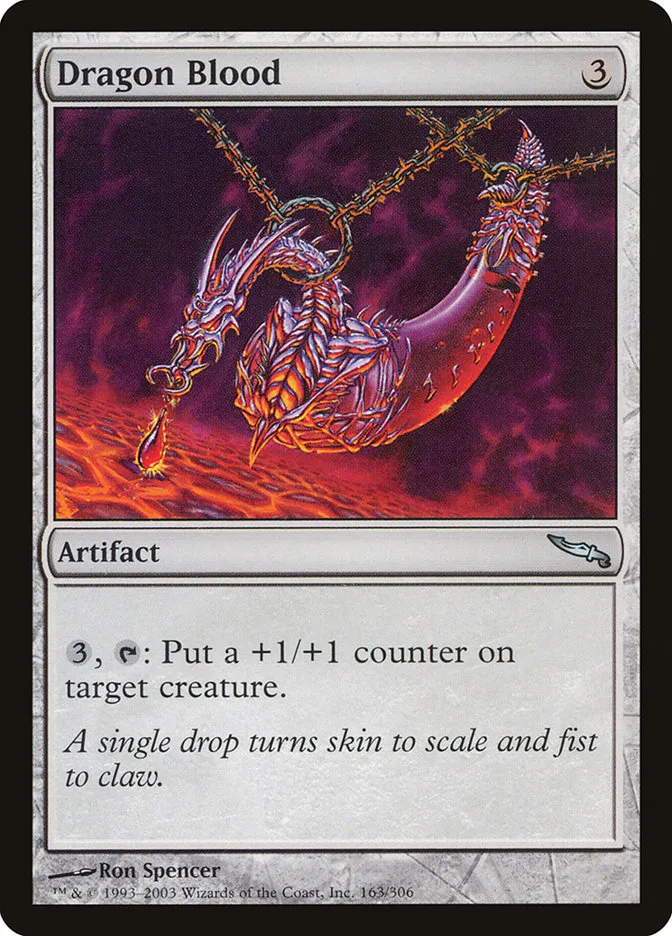 2003 Mirrodin Dragon Blood #163 uncommon card image
