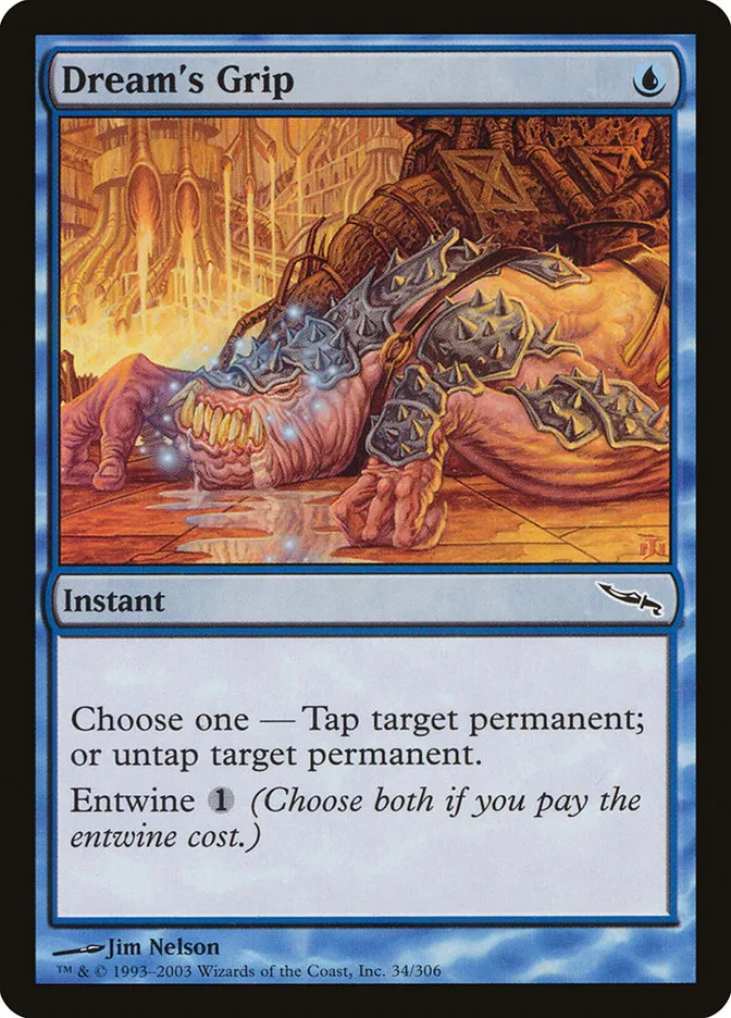 2003 Mirrodin Dream's Grip common #34 common card image
