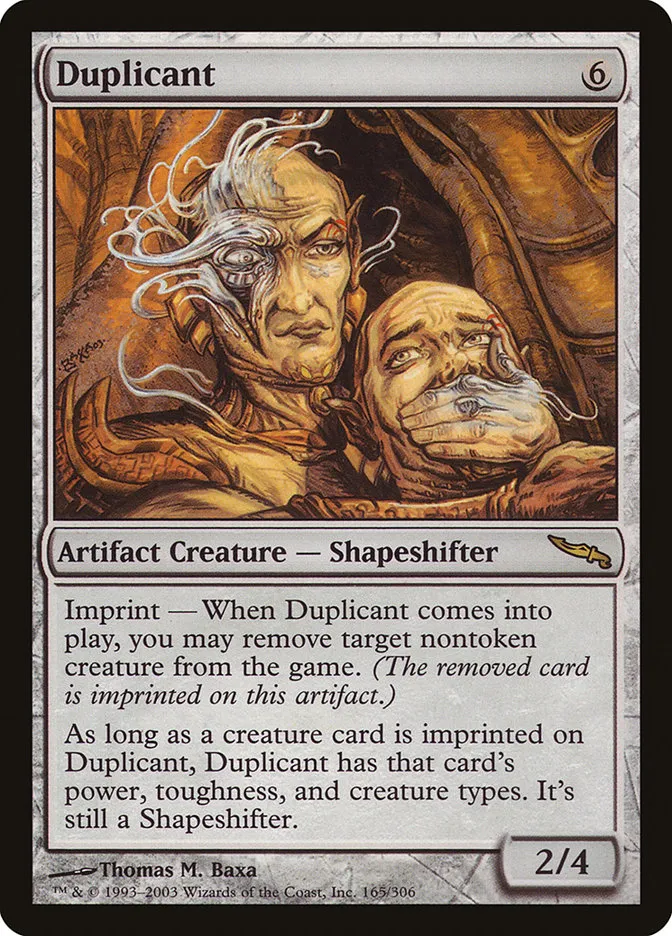 2003 Mirrodin Duplicant #165 rare card image