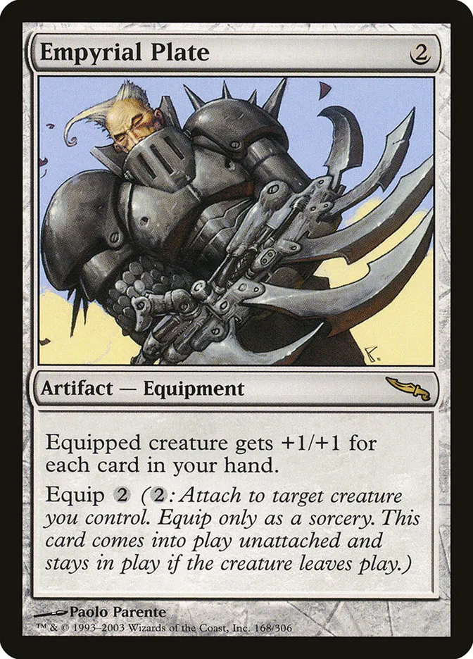 2003 Mirrodin Empyrial Plate #168 rare card image