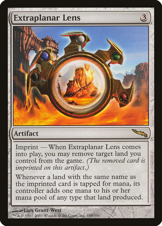 2003 Mirrodin Extraplanar Lens #169 rare card image