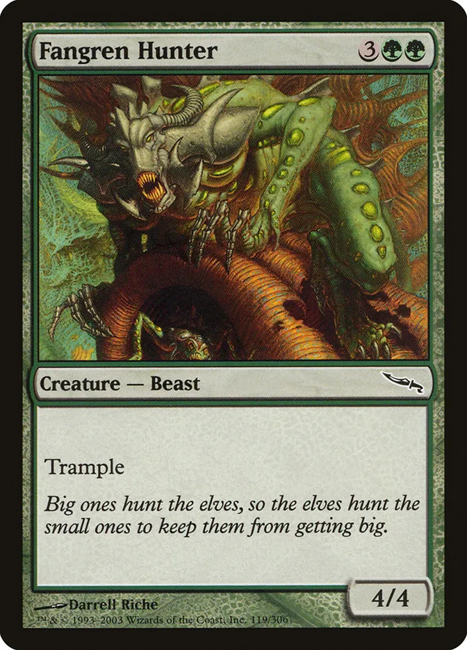 2003 Mirrodin Fangren Hunter common #119 common card image