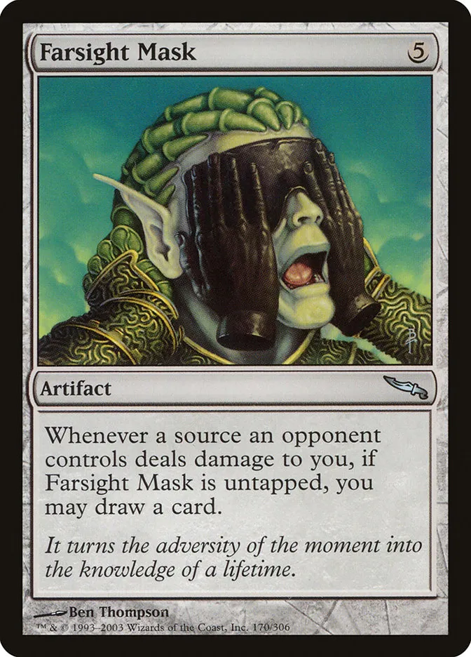 2003 Mirrodin Farsight Mask #170 uncommon card image