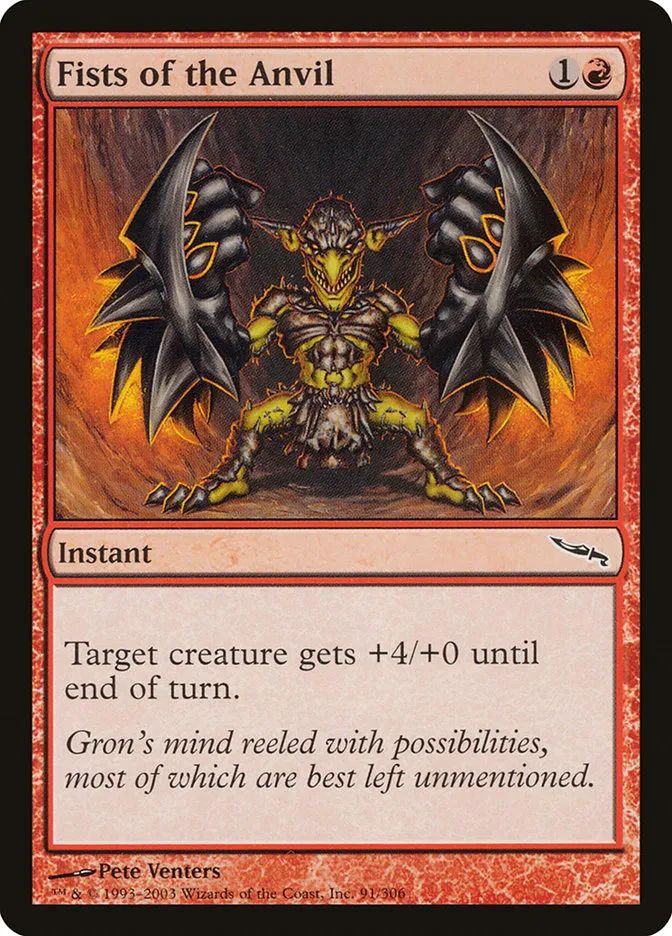 2003 Mirrodin Fists of the Anvil #91 common card image