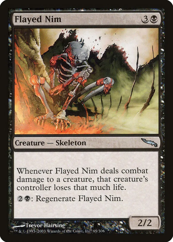 2003 Mirrodin Flayed Nim [Foil] uncommon #65 uncommon card image