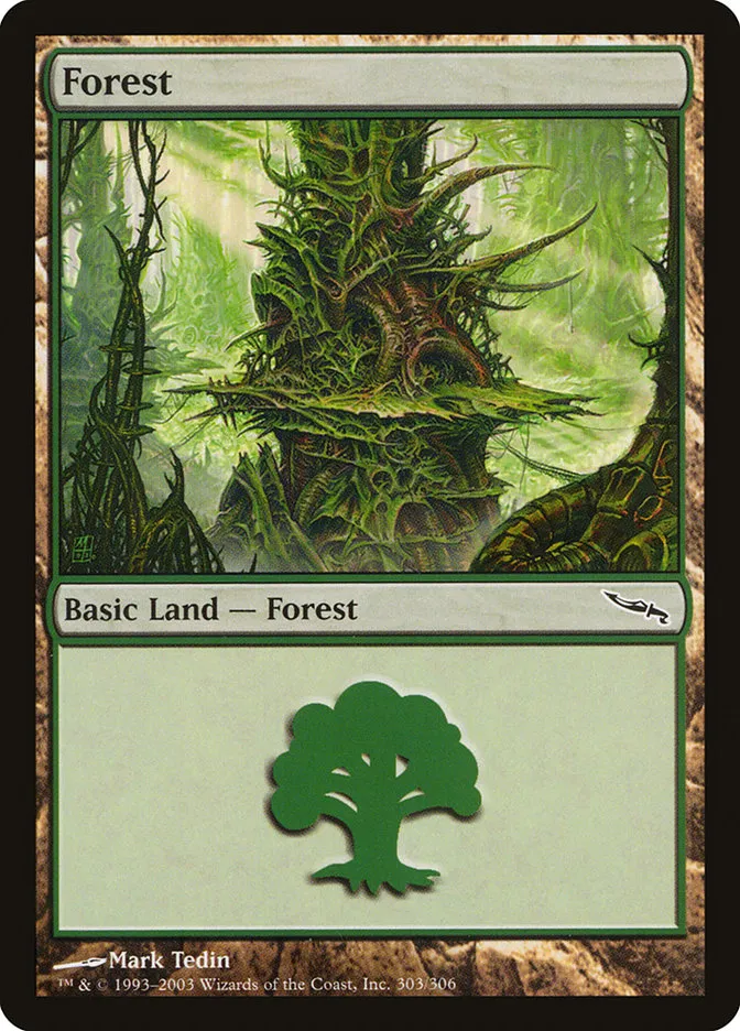 2003 Mirrodin Forest common #303 common card image