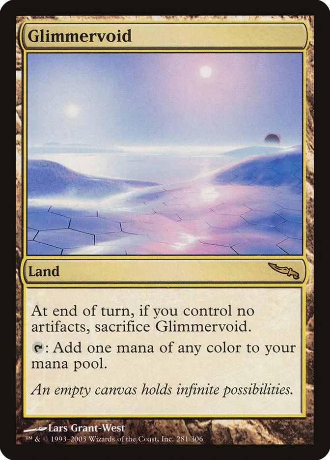 2003 Mirrodin Glimmervoid rare #281 rare card image
