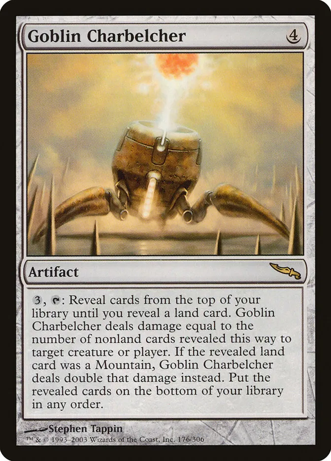 2003 Mirrodin Goblin Charbelcher #176 rare card image