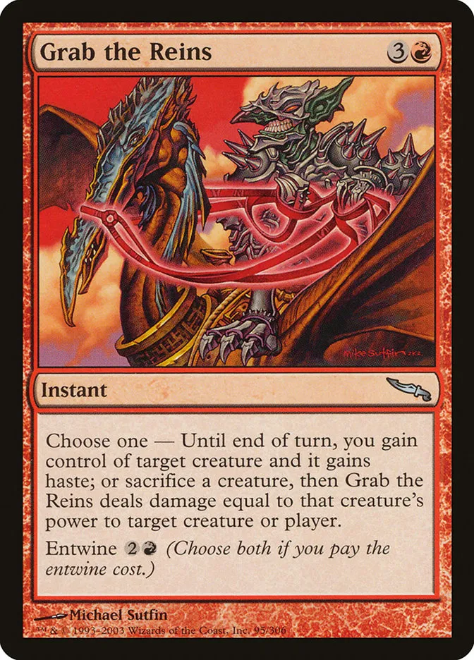 2003 Mirrodin Grab the Reins #95 uncommon card image