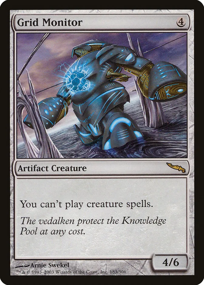 2003 Mirrodin Grid Monitor #183 rare card image