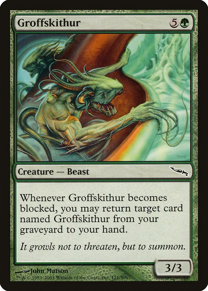 2003 Mirrodin Groffskithur common #121 common card image