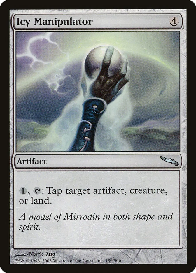 2003 Mirrodin Icy Manipulator #186 uncommon card image
