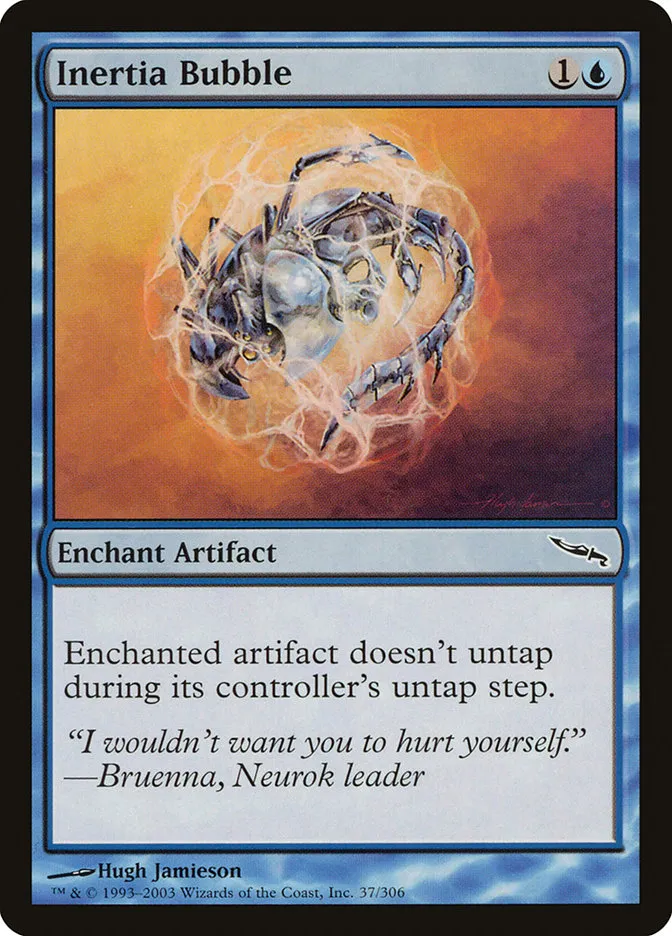 2003 Mirrodin Inertia Bubble common #37 common card image