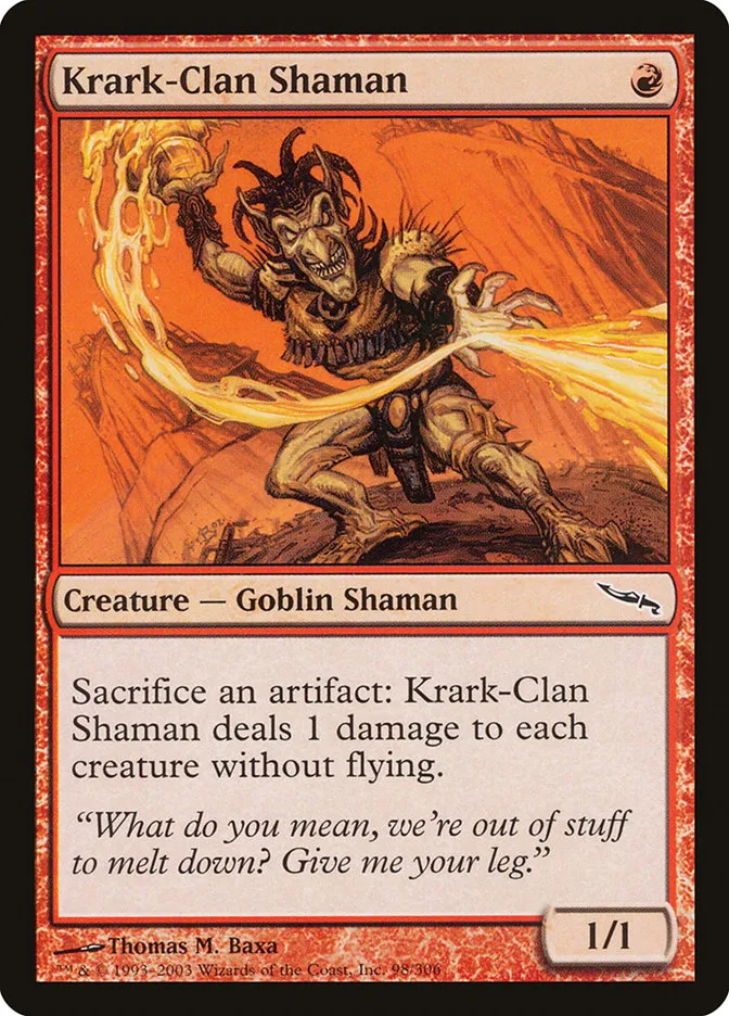 2003 Mirrodin Krark-Clan Shaman #98 common card image