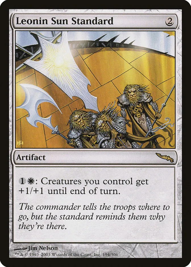 2003 Mirrodin Leonin Sun Standard #194 rare card image