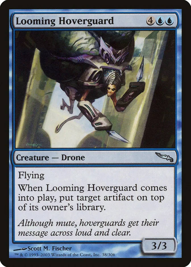 2003 Mirrodin Looming Hoverguard uncommon #38 uncommon card image