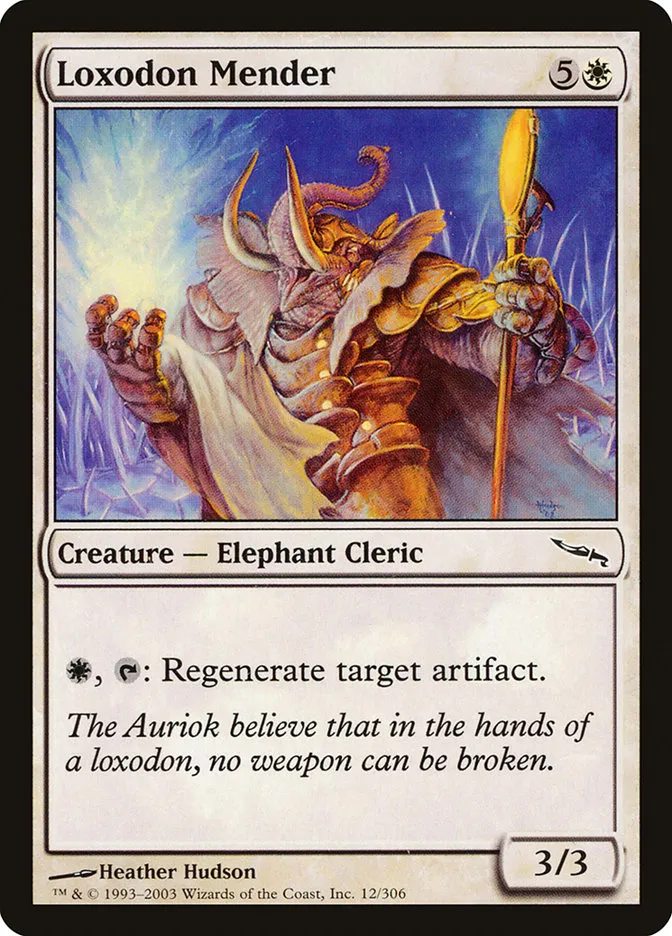 2003 Mirrodin Loxodon Mender common #12 common card image