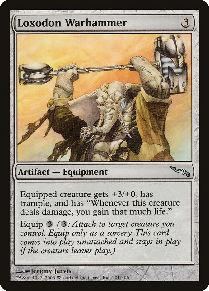 2003 Mirrodin Loxodon Warhammer uncommon #201 uncommon card image