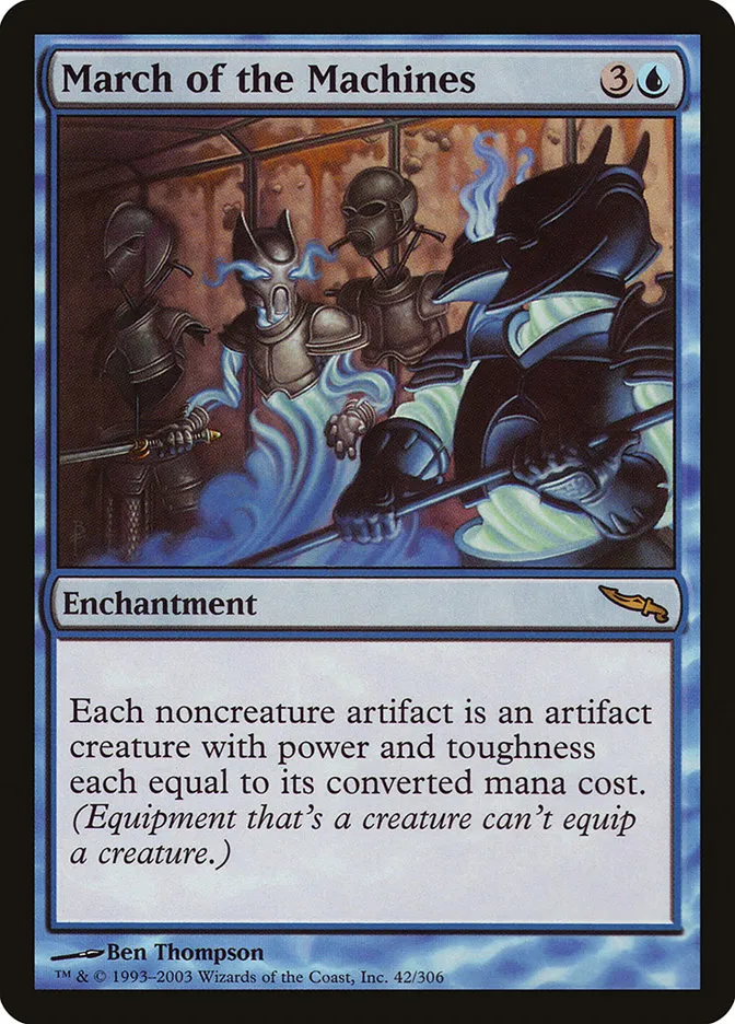 2003 Mirrodin March of the Machines rare #42 rare card image