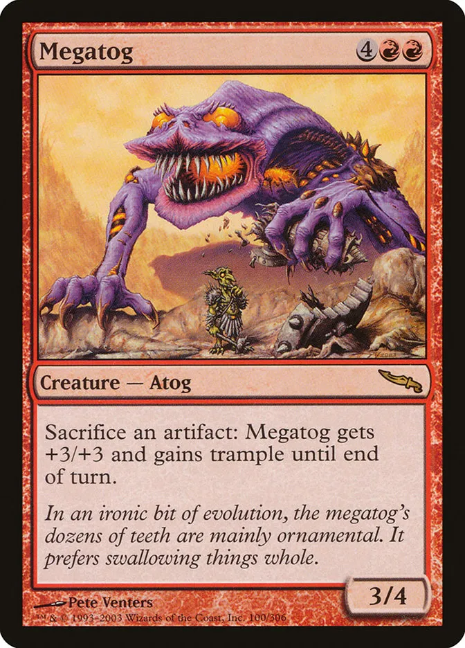 2003 Mirrodin Megatog rare #100 rare card image
