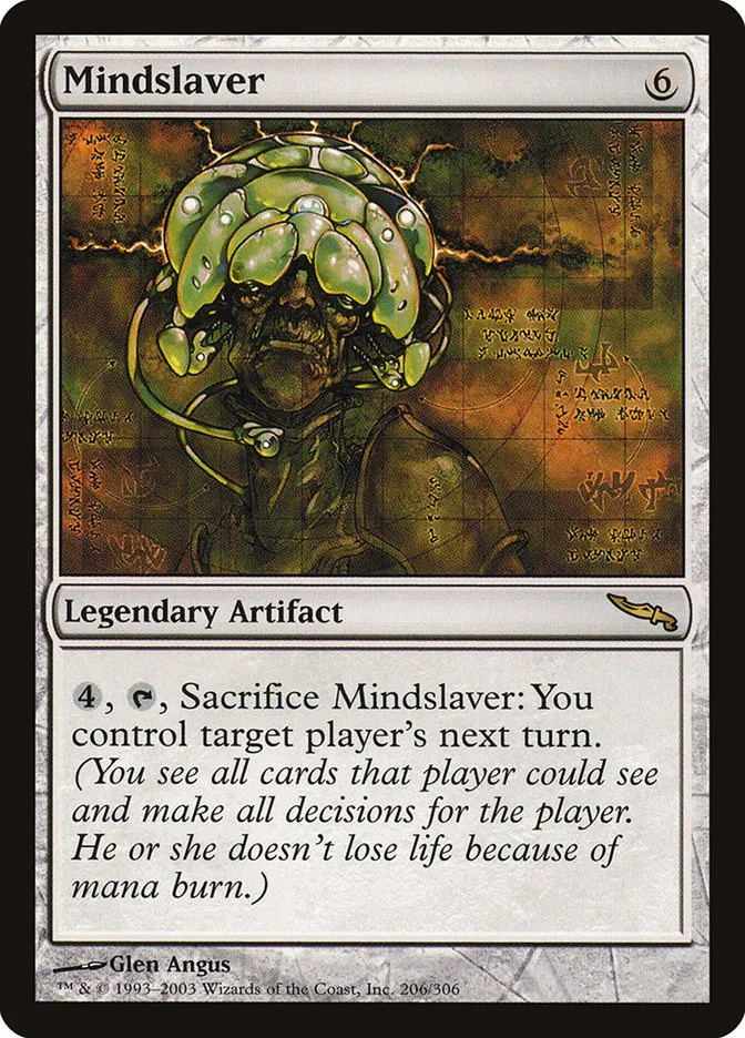 2003 Mirrodin Mindslaver #206 rare card image
