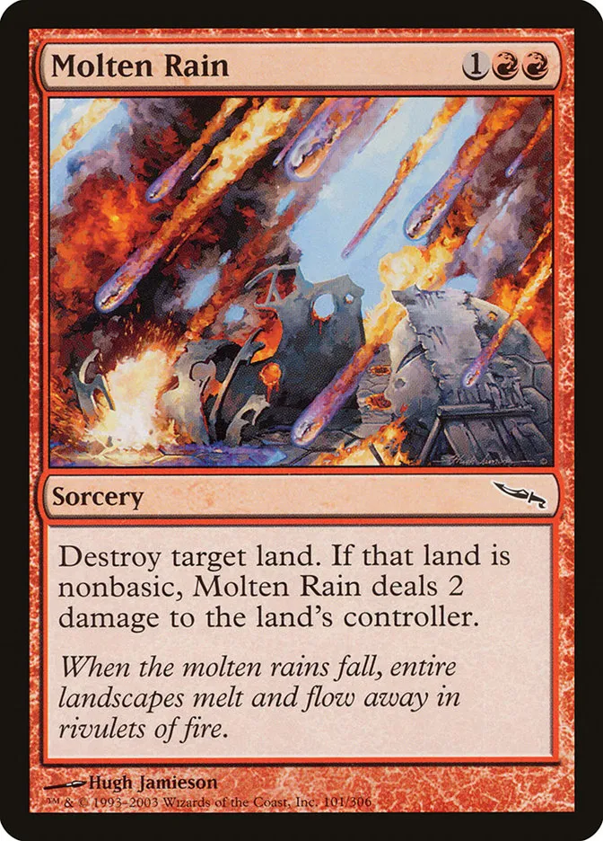 2003 Mirrodin Molten Rain common #101 common card image