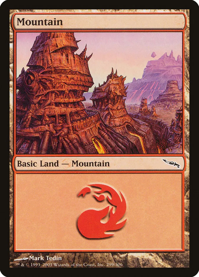 2003 Mirrodin Mountain common #299 common card image
