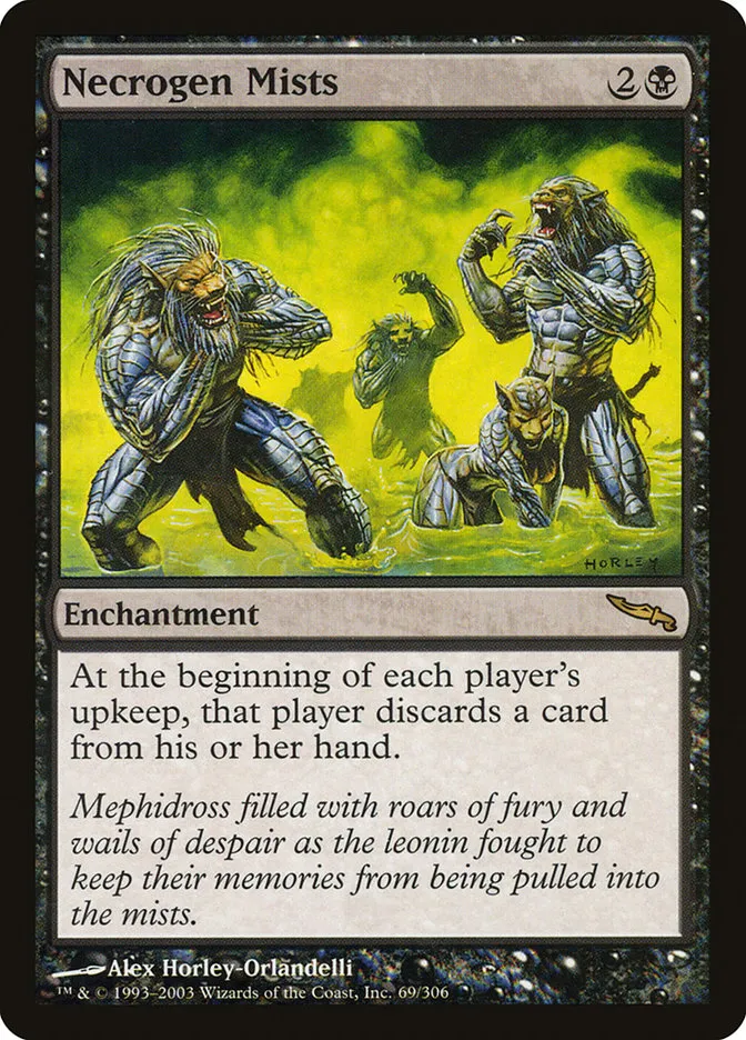2003 Mirrodin Necrogen Mists rare #69 rare card image