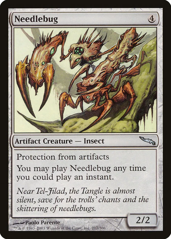 2003 Mirrodin Needlebug uncommon #217 uncommon card image