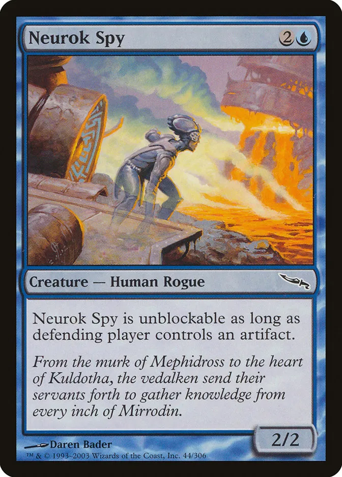 2003 Mirrodin Neurok Spy common #44 common card image