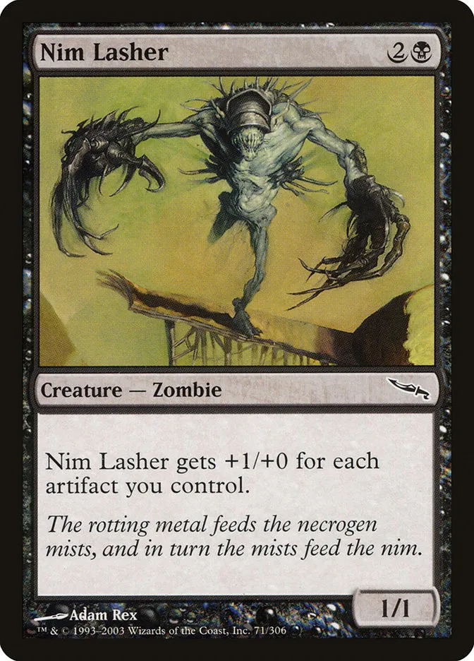 2003 Mirrodin Nim Lasher common #71 common card image