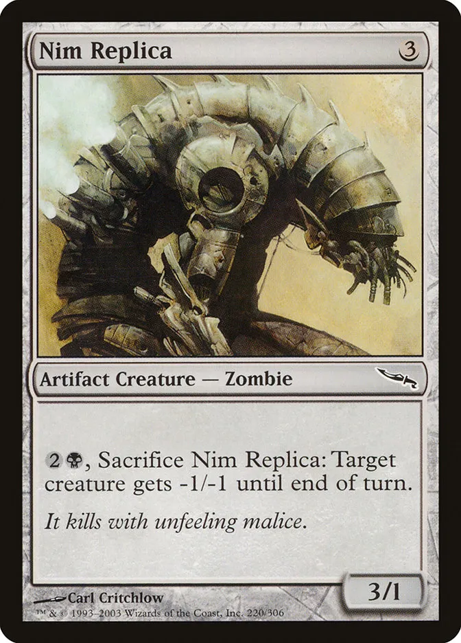 2003 Mirrodin Nim Replica common #220 common card image