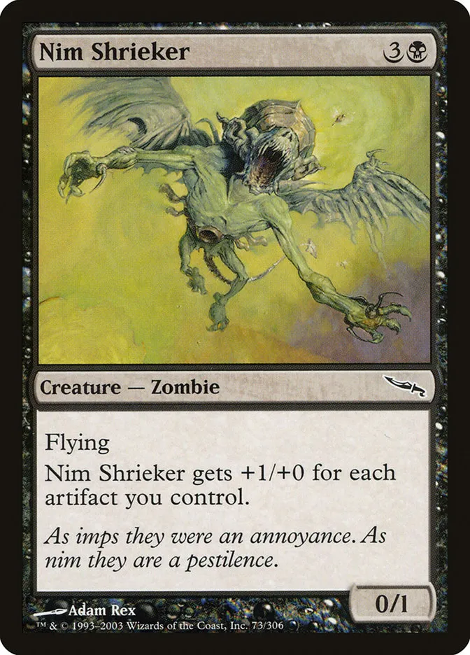 2003 Mirrodin Nim Shrieker common #73 common card image