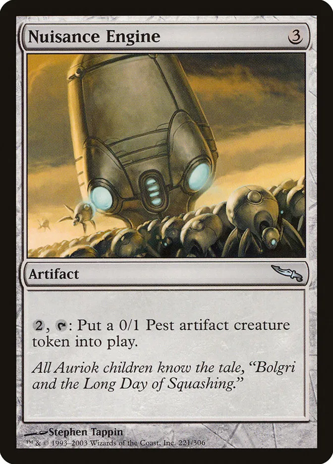 2003 Mirrodin Nuisance Engine uncommon #221 uncommon card image