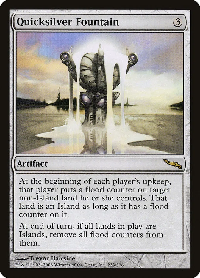 2003 Mirrodin Quicksilver Fountain #233 rare card image