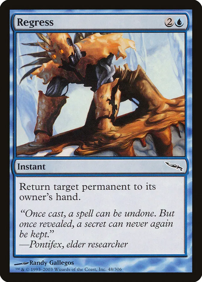 2003 Mirrodin Regress common #48 common card image