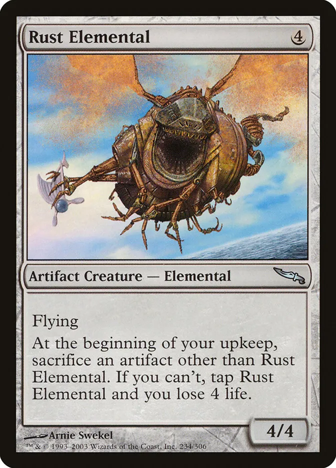 2003 Mirrodin Rust Elemental uncommon #234 uncommon card image