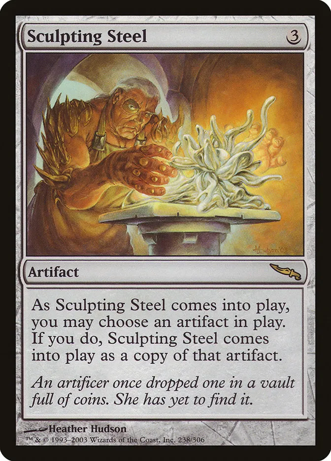 2003 Mirrodin Sculpting Steel #238 rare card image
