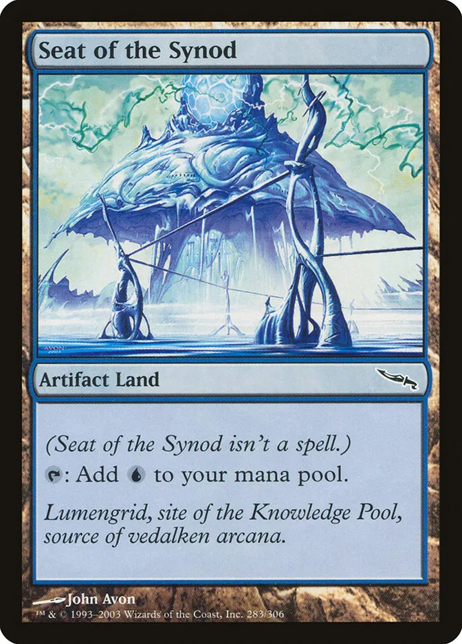 2003 Mirrodin Seat of the Synod #283 common card image